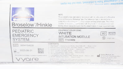 Vyaire 7700WIN Broselow/Hinkle Intubation Module, White